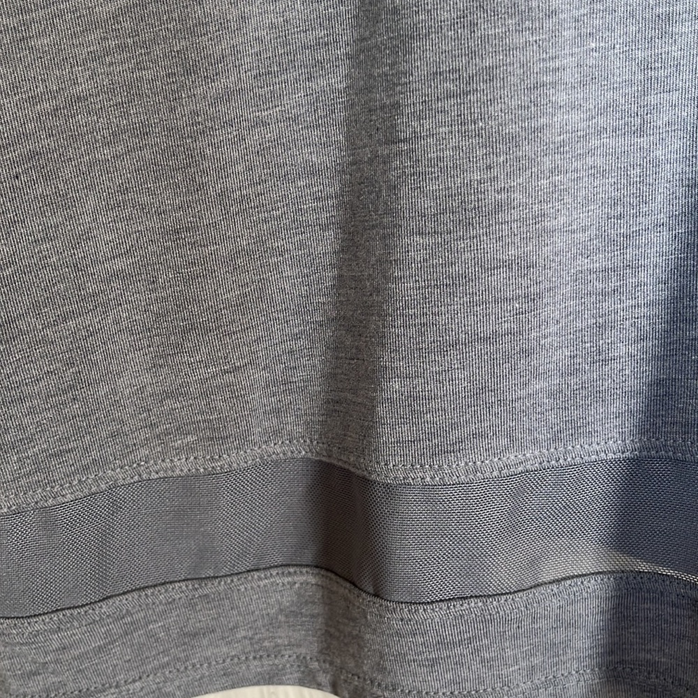 MPG Soft Gray Sleeveless Dress with Padded Bra Bodice Sheer Hem Trim‎ Womens M - Picture 2 of 7